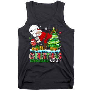 Women Christmas Pickleball Squad Santa Playing Pickleball Player Gift Tank Top