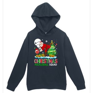 Women Christmas Pickleball Squad Santa Playing Pickleball Player Gift Urban Pullover Hoodie