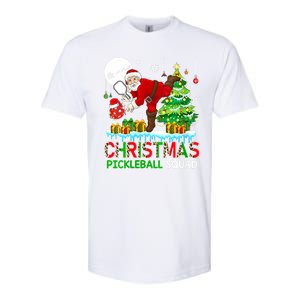 Women Christmas Pickleball Squad Santa Playing Pickleball Player Gift Softstyle CVC T-Shirt