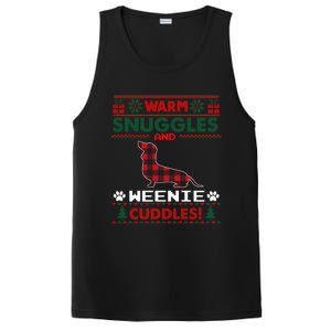 Weenie Christmas Pajama Cute Gift Weiner Ugly Christmas Sweater Gift PosiCharge Competitor Tank