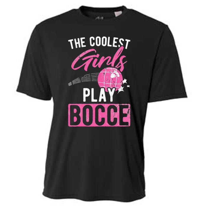 Womens Coolest Play Bocce Ball Cooling Performance Crew T-Shirt