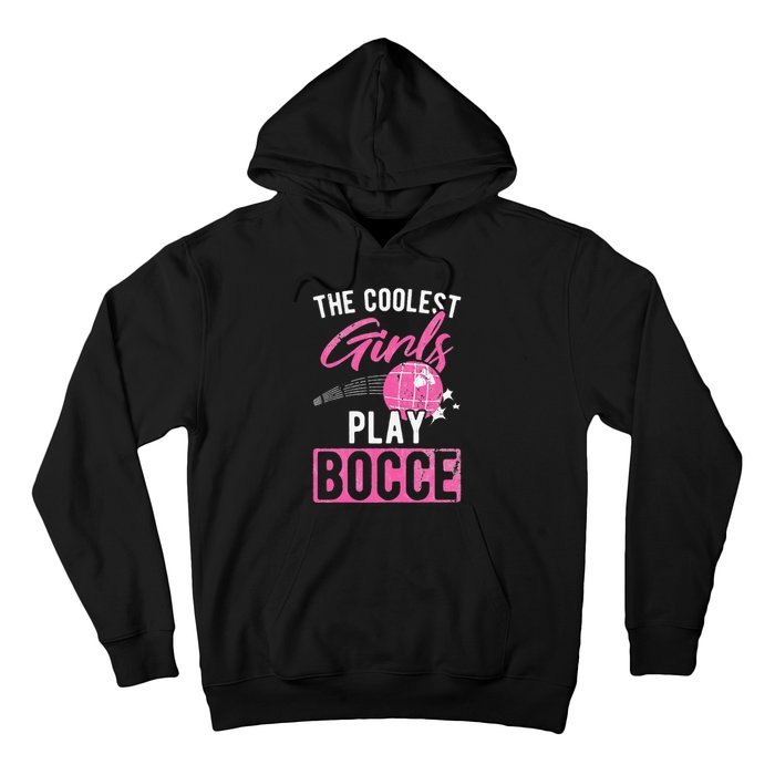 Womens Coolest Play Bocce Ball Hoodie