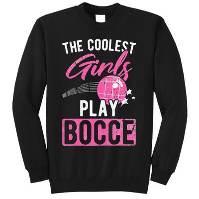 Womens Coolest Play Bocce Ball Sweatshirt