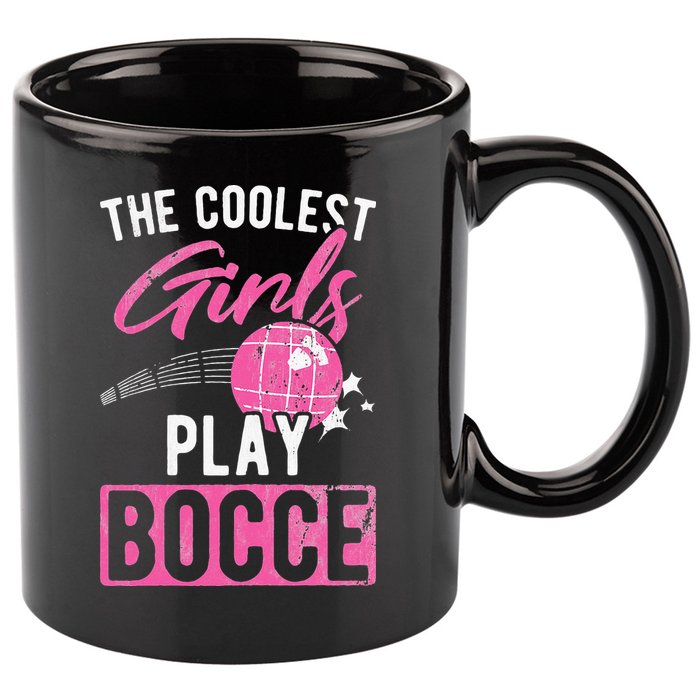 Womens Coolest Play Bocce Ball 11oz C Handle Ceramic Mug