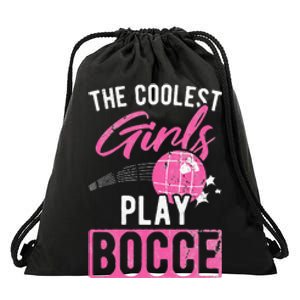 Womens Coolest Play Bocce Ball Drawstring Bag