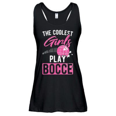 Womens Coolest Play Bocce Ball Ladies Essential Flowy Tank
