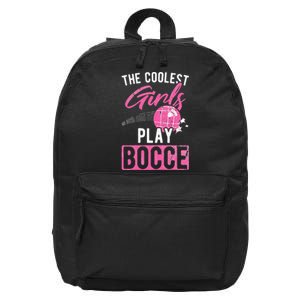 Womens Coolest Play Bocce Ball 16 in Basic Backpack