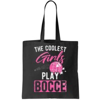 Womens Coolest Play Bocce Ball Tote Bag