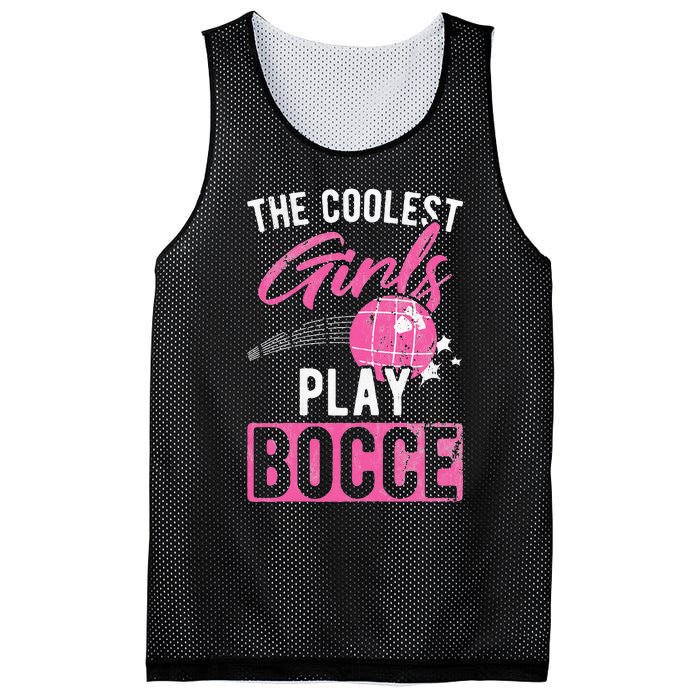 Womens Coolest Play Bocce Ball Mesh Reversible Basketball Jersey Tank