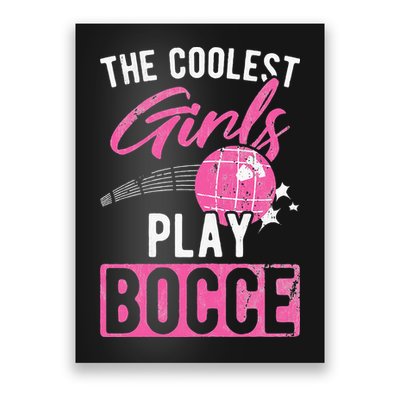 Womens Coolest Play Bocce Ball Poster