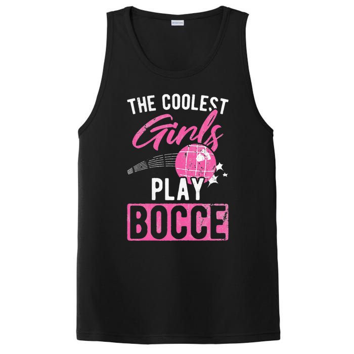 Womens Coolest Play Bocce Ball PosiCharge Competitor Tank