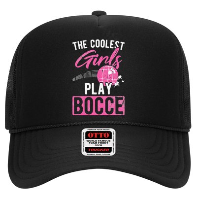 Womens Coolest Play Bocce Ball Trucker Hat