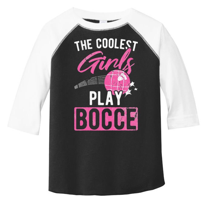 Womens Coolest Play Bocce Ball Toddler Fine Jersey T-Shirt