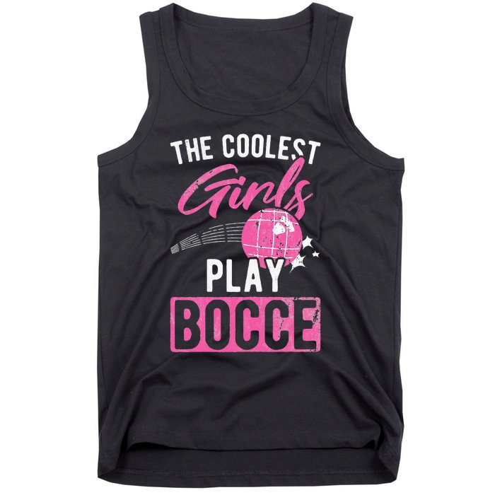 Womens Coolest Play Bocce Ball Tank Top