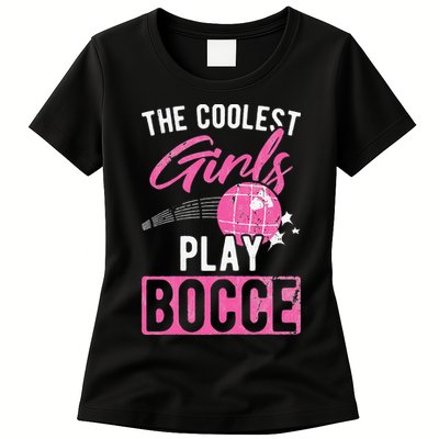 Womens Coolest Play Bocce Ball Womens T-Shirt