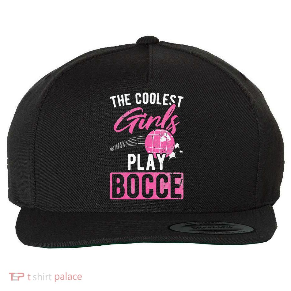 Womens Coolest Play Bocce Ball Wool Snapback Cap
