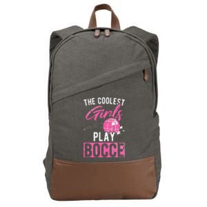 Womens Coolest Play Bocce Ball Cotton Canvas Backpack