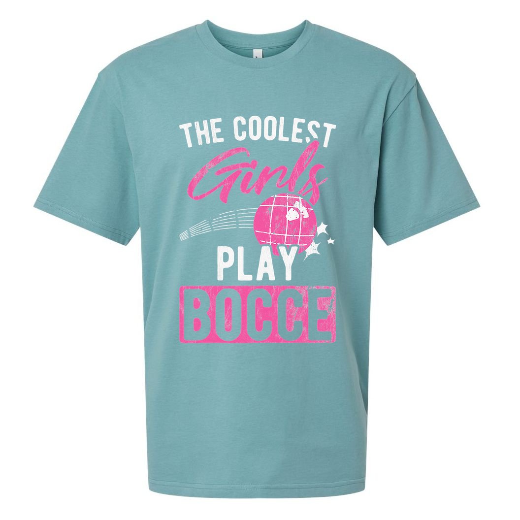 Womens Coolest Play Bocce Ball Sueded Cloud Jersey T-Shirt