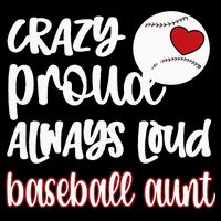 Womens Crazy Proud Baseball Aunt Baseball Fan Baseball Auntie V-Neck T-Shirt