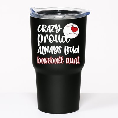 Womens Crazy Proud Baseball Aunt Baseball Fan Baseball Auntie Tumbler