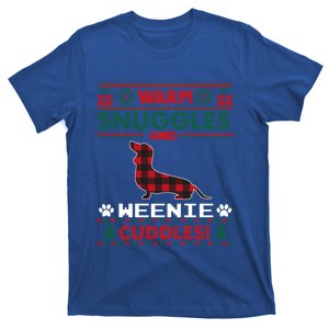 Weenie Christmas Pajama Gift Weiner Ugly Christmas Sweater Gift T-Shirt