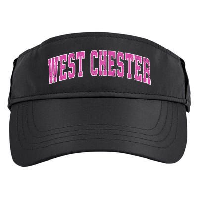 West Chester Pennsylvania PA Vintage Sports Design Pink Adult Drive Performance Visor