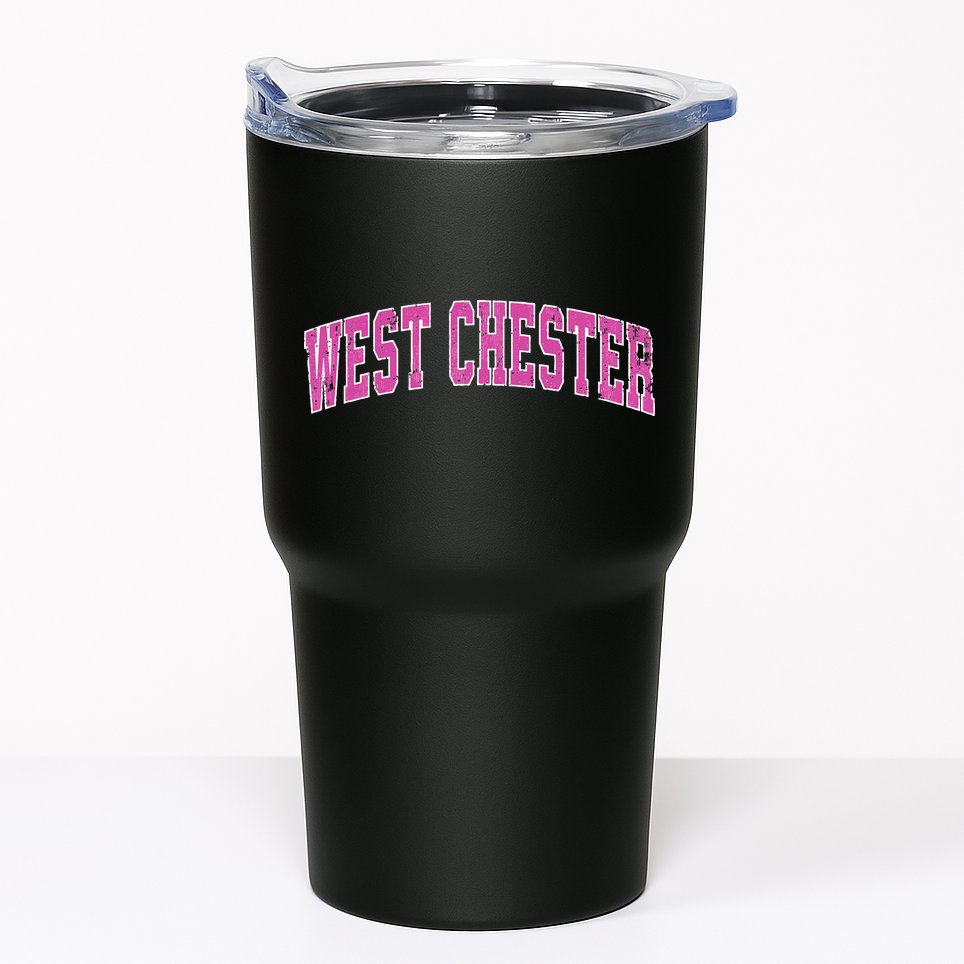 West Chester Pennsylvania PA Vintage Sports Design Pink Tumbler