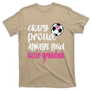 Womens Crazy Proud Soccer Grandma Soccer Player Grandmother T-Shirt