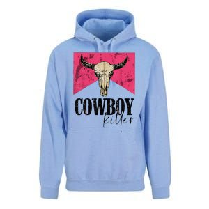 Western Cowgirl Punchy Cowboy Killers Bull Horn Unisex Surf Hoodie