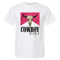 Western Cowgirl Punchy Cowboy Killers Bull Horn Garment-Dyed Heavyweight T-Shirt