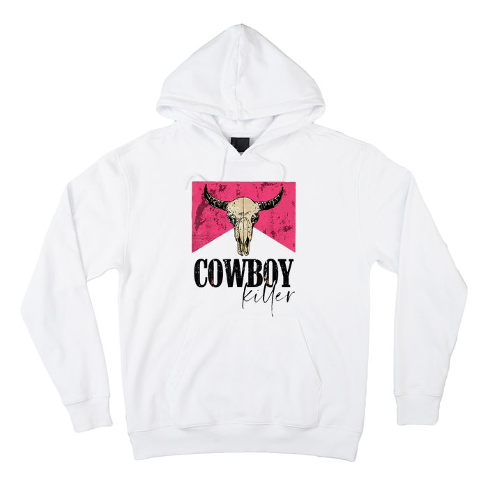 Western Cowgirl Punchy Cowboy Killers Bull Horn Hoodie