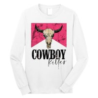 Western Cowgirl Punchy Cowboy Killers Bull Horn Long Sleeve Shirt