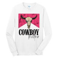 Western Cowgirl Punchy Cowboy Killers Bull Horn Tall Long Sleeve T-Shirt