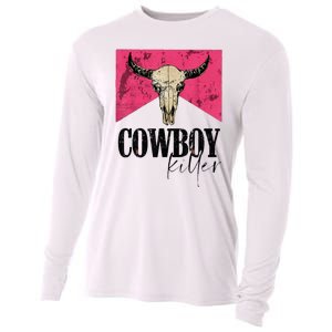 Western Cowgirl Punchy Cowboy Killers Bull Horn Cooling Performance Long Sleeve Crew