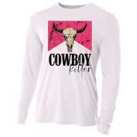 Western Cowgirl Punchy Cowboy Killers Bull Horn Cooling Performance Long Sleeve Crew