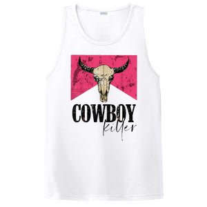 Western Cowgirl Punchy Cowboy Killers Bull Horn PosiCharge Competitor Tank