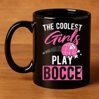 Womens Coolest Play Bocce Ball 11oz C Handle Ceramic Mug