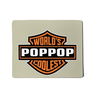 WorldS Coolest Poppop Best Dad In The World FatherS Day Mousepad