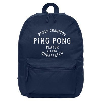 World Champion Ping Pong AllPro Undefeated Vintage 16 in Basic Backpack