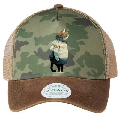 Winter Cat Print Legacy Tie Dye Trucker Hat