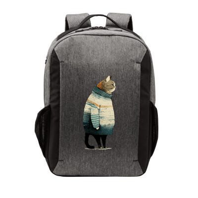 Winter Cat Print Vector Backpack