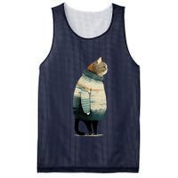Winter Cat Print Mesh Reversible Basketball Jersey Tank