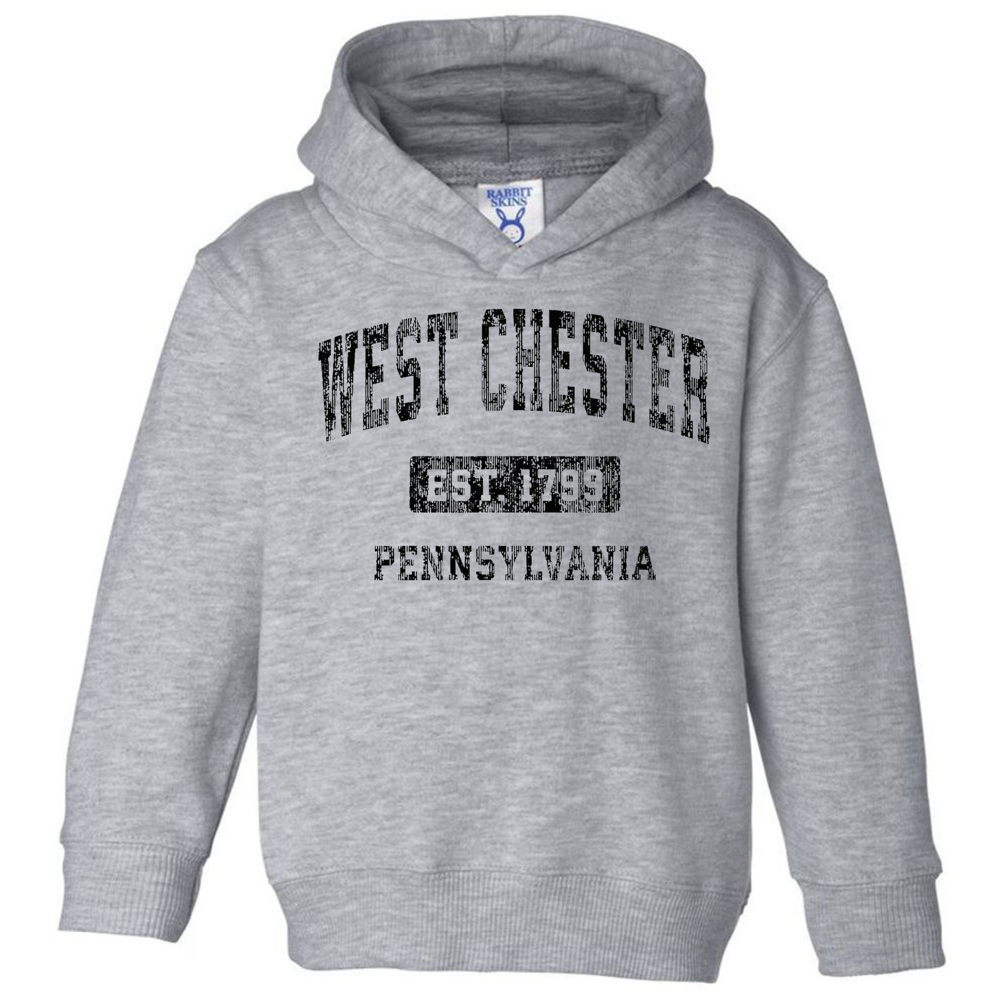 West Chester Pennsylvania Pa Vintage Sports Design Black Des Toddler Hoodie