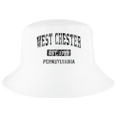 West Chester Pennsylvania Pa Vintage Sports Design Black Des Cool Comfort Performance Bucket Hat