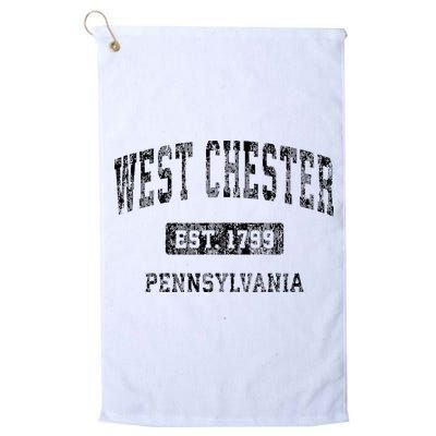 West Chester Pennsylvania Pa Vintage Sports Design Black Des Golf Towel