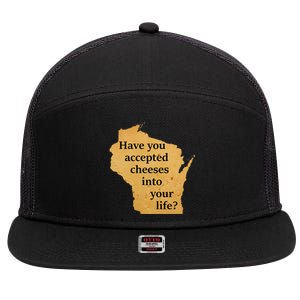 Wisconsin Cheese Pun 7 Panel Mesh Trucker Snapback Hat