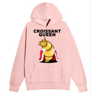 Womens Croissant Queen Home Baking French Croissant Urban Pullover Hoodie