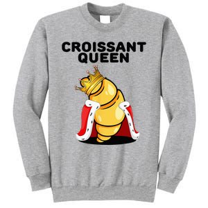 Womens Croissant Queen Home Baking French Croissant Sweatshirt