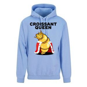 Womens Croissant Queen Home Baking French Croissant Unisex Surf Hoodie