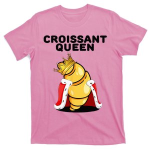 Womens Croissant Queen Home Baking French Croissant T-Shirt